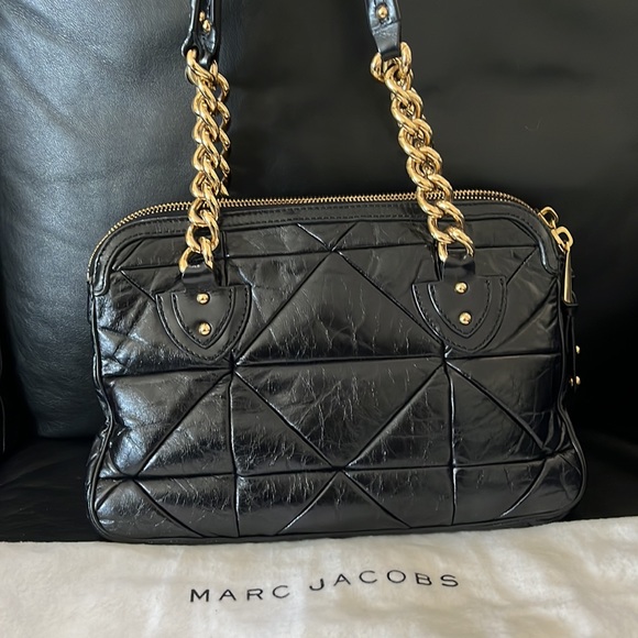 Marc Jacobs INES Leather Made In Italy Satchel Handbag - Picture 10 of 11